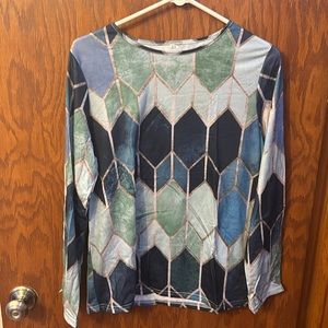 Multicolored cotton top
